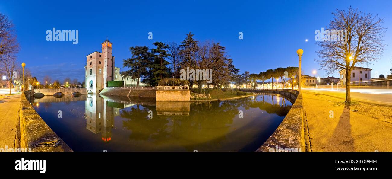 Villa Sagramoso è il municipio di Zevio. Provincia di Verona, Veneto, Italia, Europa. Foto Stock