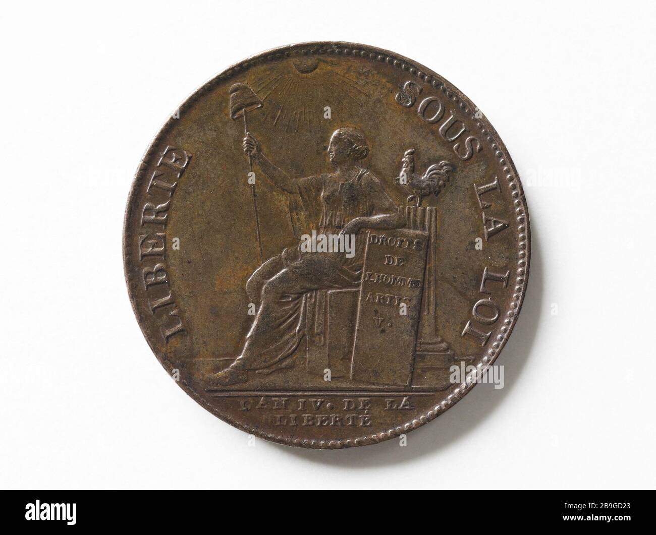 2 monete suolo Monneron 1792. Ponton. Pièce de 2 sols de Monneron, 1792. Bronzo, 1792. Musée Carnavalet, Histoire de Paris. Foto Stock 2 monete suolo Monneron 1792. Ponton. Pièce de 2 sols de Monneron, 1792. Bronzo, 1792. Musée Carnavalet, Histoire de Paris. Foto Stock