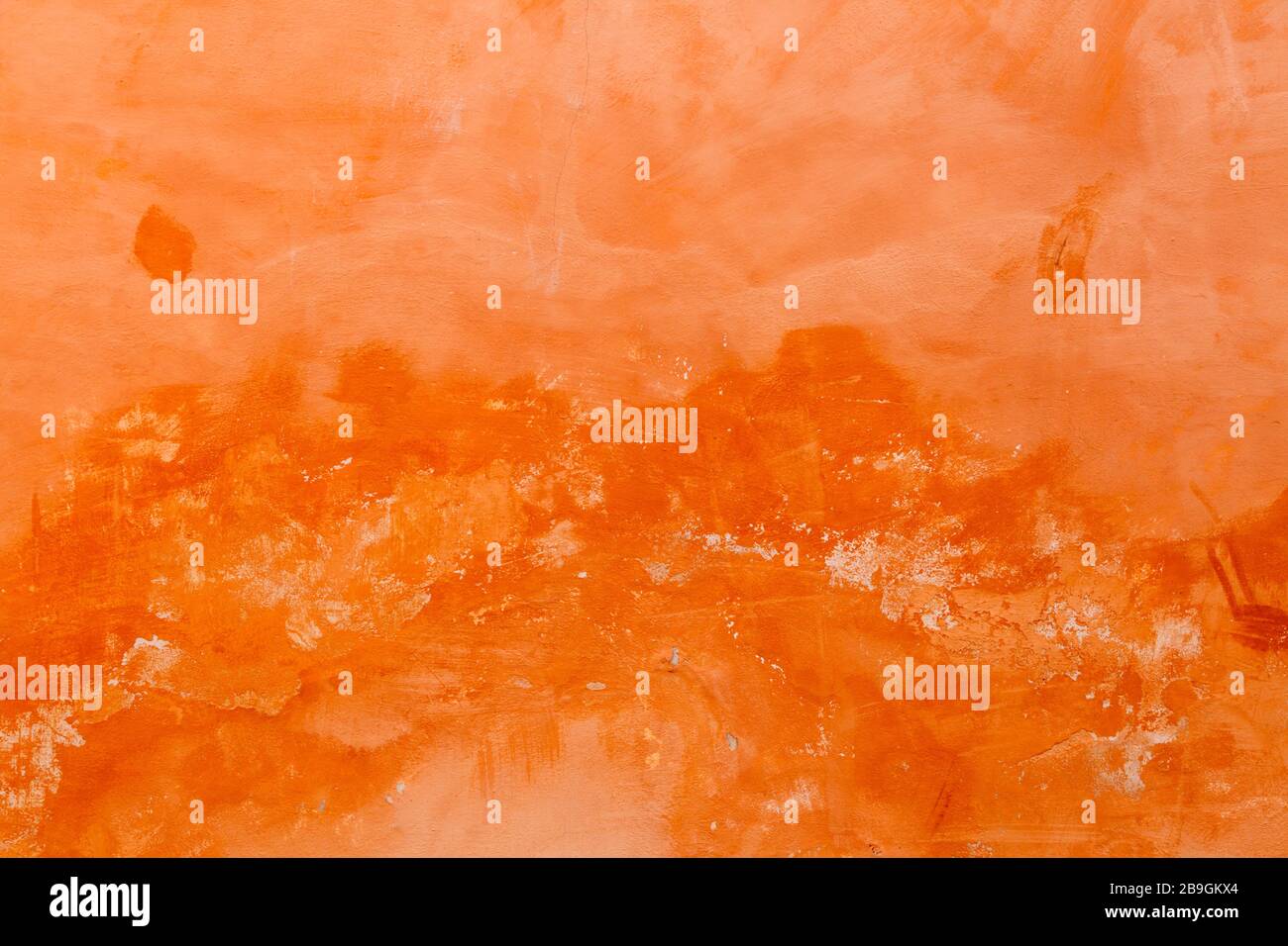 Parete color ocra Foto Stock