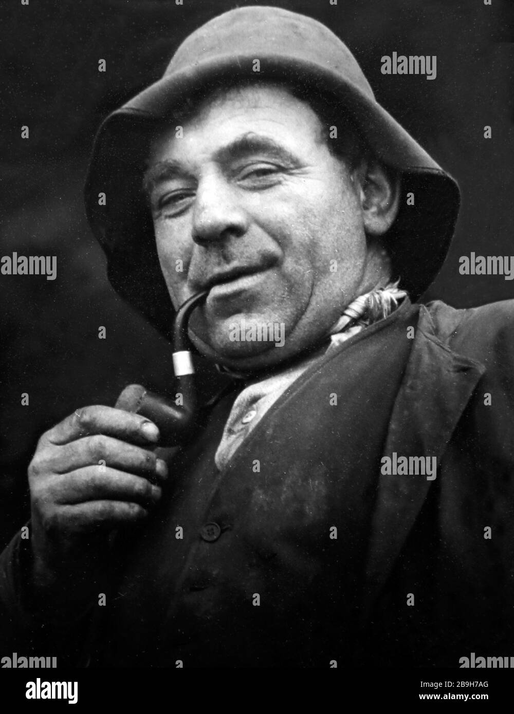 Una fotografia di Sam Thompson di un jobber irlandese di maiale, all'inizio del 1900 Foto Stock