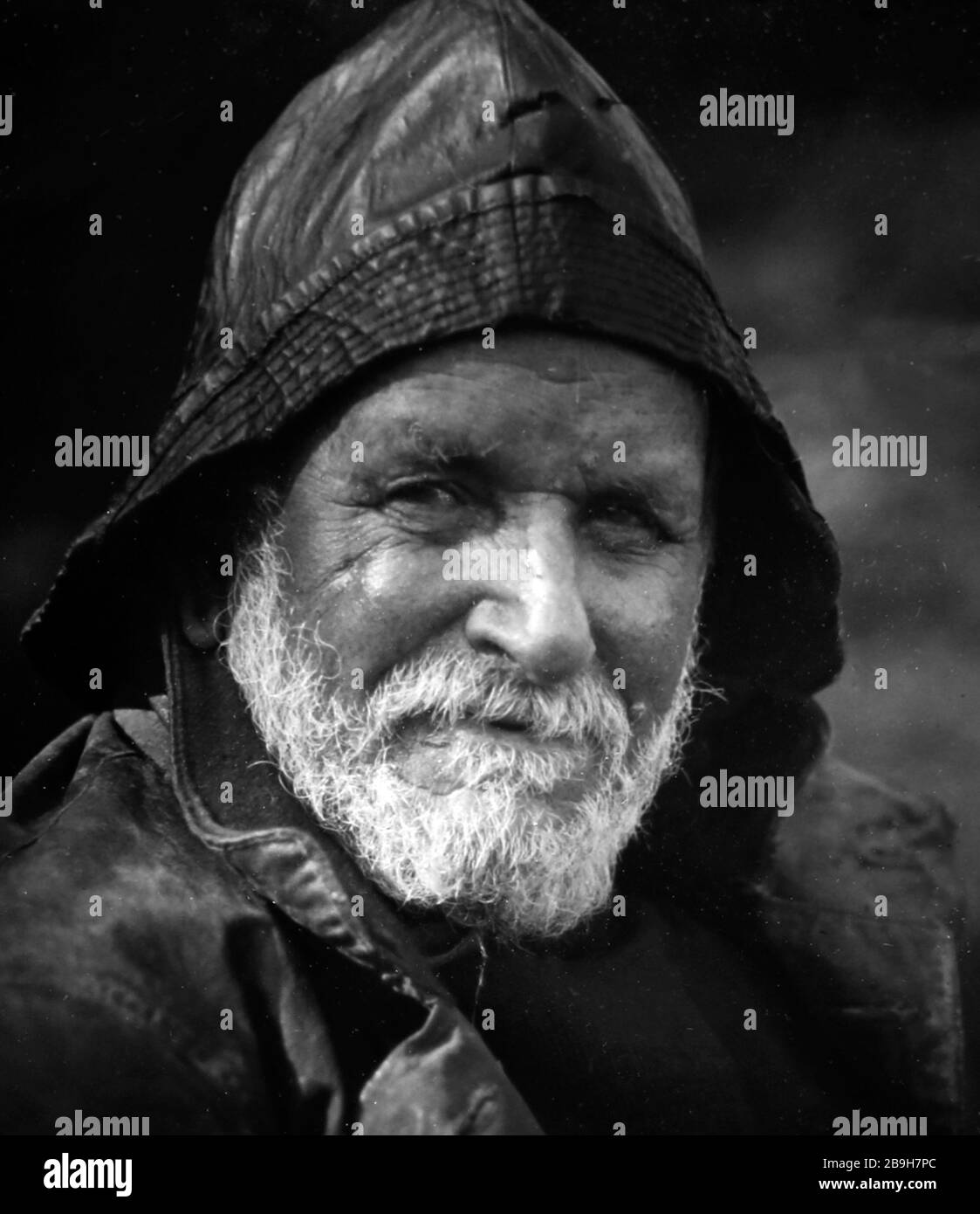 Una fotografia di Sam Thompson di un pescatore Lunesdale, all'inizio del 1900 Foto Stock