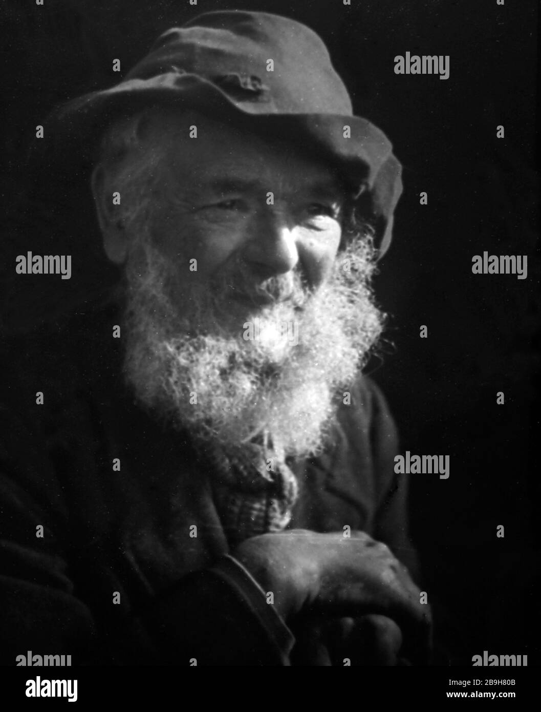 Una fotografia di Sam Thompson di un contadino Lunesdale, all'inizio del 1900 Foto Stock