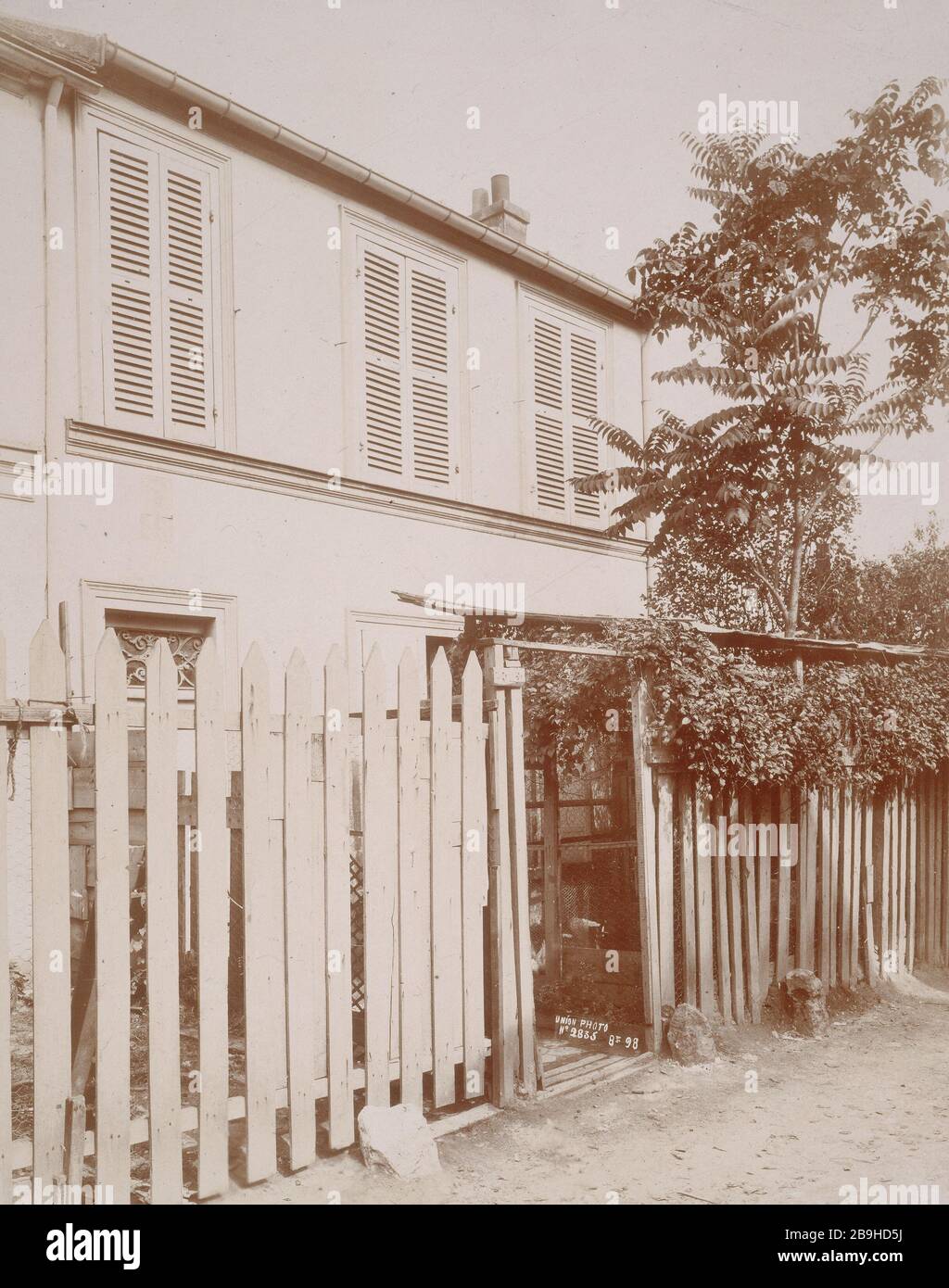 48 RUE DI CHINA MAISON. 48, rue de la Chine. Parigi (XXème arr.), août 1898. Union Photographique Française. Parigi, musée Carnavalet. Foto Stock