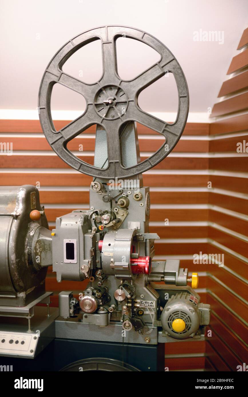 Proiettore di film d'epoca o proiettore di film d'epoca Foto Stock