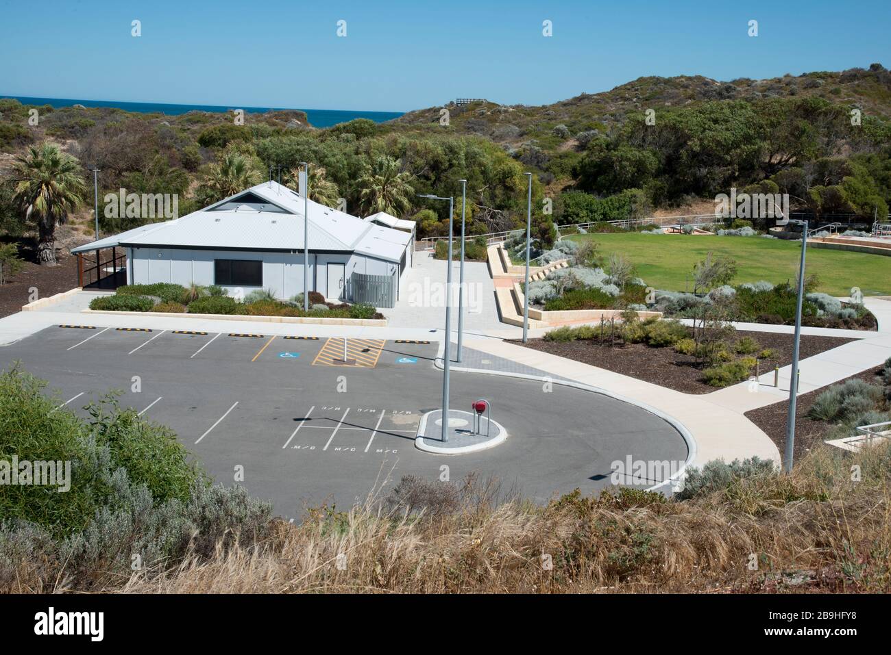 La casa ristrutturata precedentemente di proprietà di Mary Lindsay Homestead, Yanchep, Perth, Australia Occidentale ora un centro artistico e culturale. Foto Stock