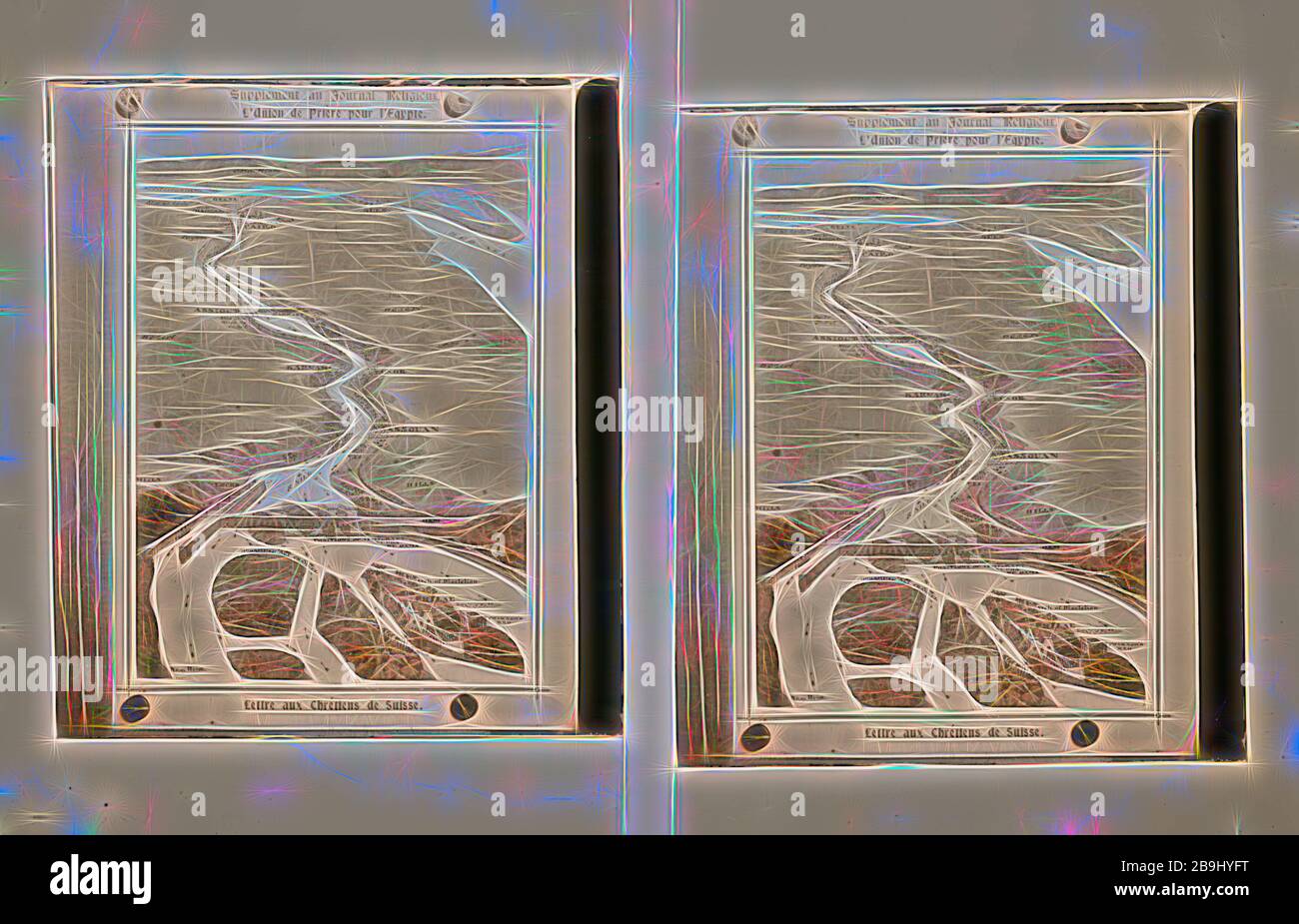 Carte, piani, restauri, ecc. Mappa di Egitto. 1900 Foto Stock