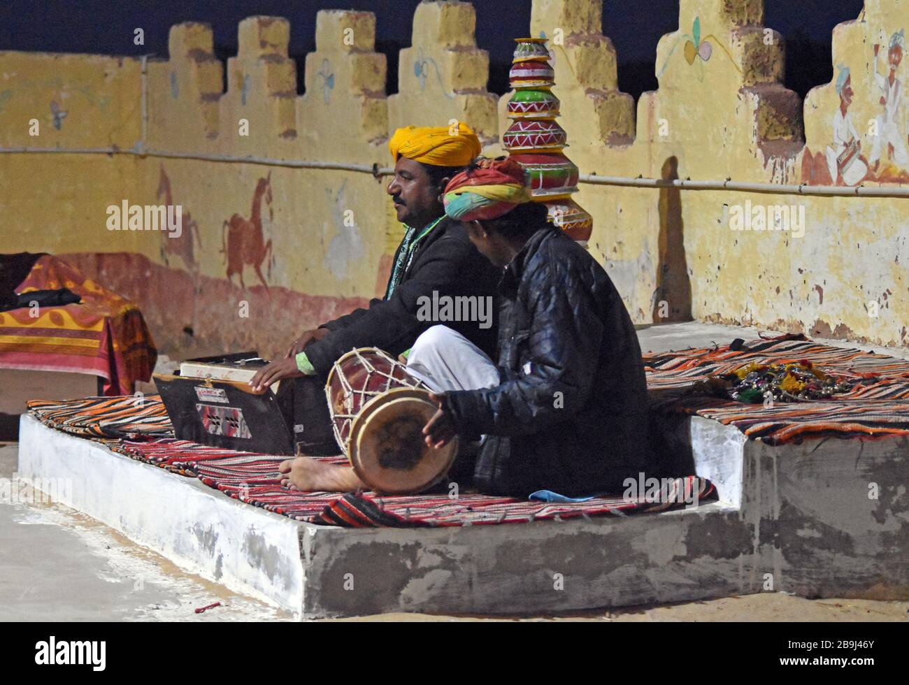 Jaisalmer, Rajasthan, India. Il festival di danza del deserto del Thar Foto Stock