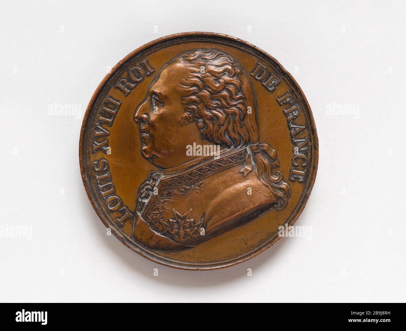 Recupero crediti pubblici 1818 Jacques-Jean barre (1793-1855). « Rétablissement du crédit public, 1818 ». Bronzo, 1818. Parigi, musée Carnavalet. Foto Stock