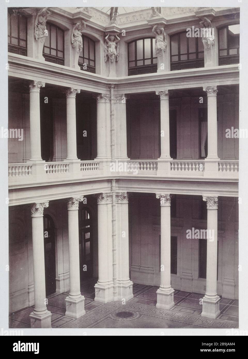 TRADE TRIBUNAL Tribunal du Commerce. Parigi. Photographie de Charles Marville (1813-1879). Parigi, musée Carnavalet. Foto Stock