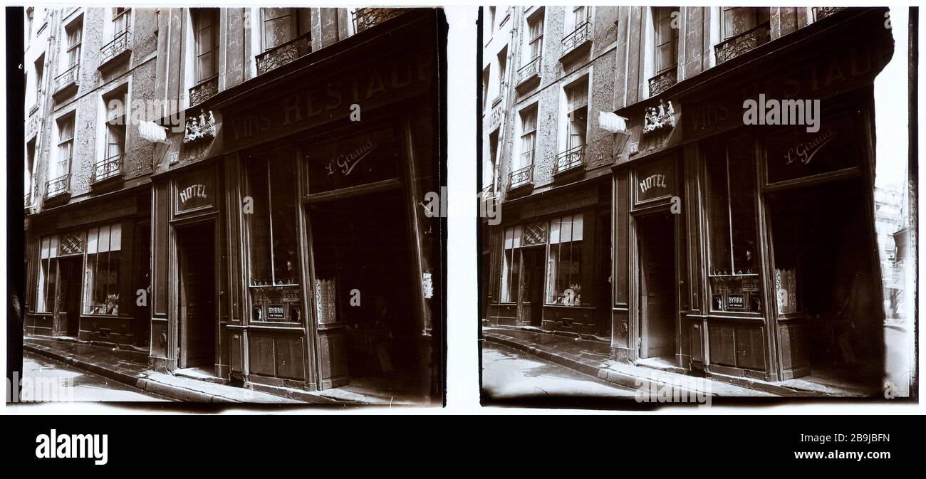 GALANDE STREET, 5 ° DISTRETTO Rue Galande, 5ème arrondissement. 1926-1936. Anonima fotographie. Parigi, musée Carnavalet. Foto Stock