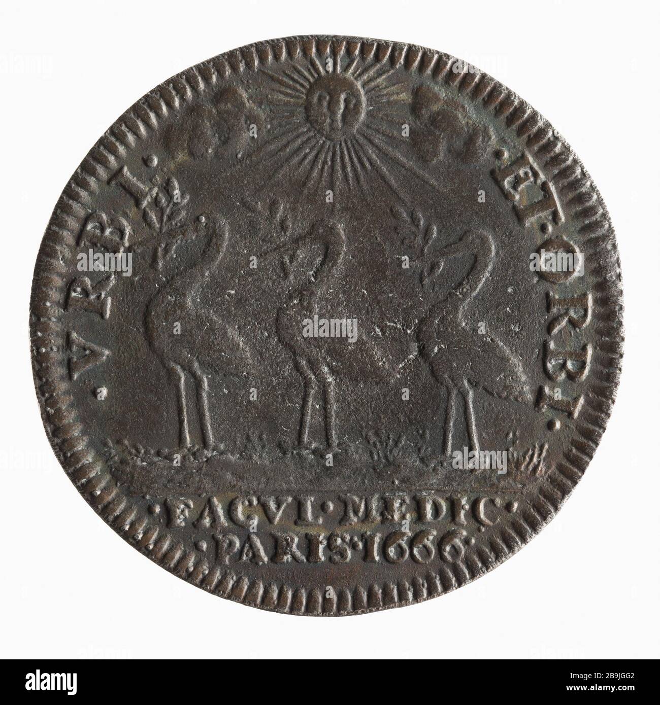 Doyenné J. il Vignon, 1666 'Doyenné de J. le Vignon, 1666'. Cuivre. 1666-1666. Parigi, musée Carnavalet. Foto Stock