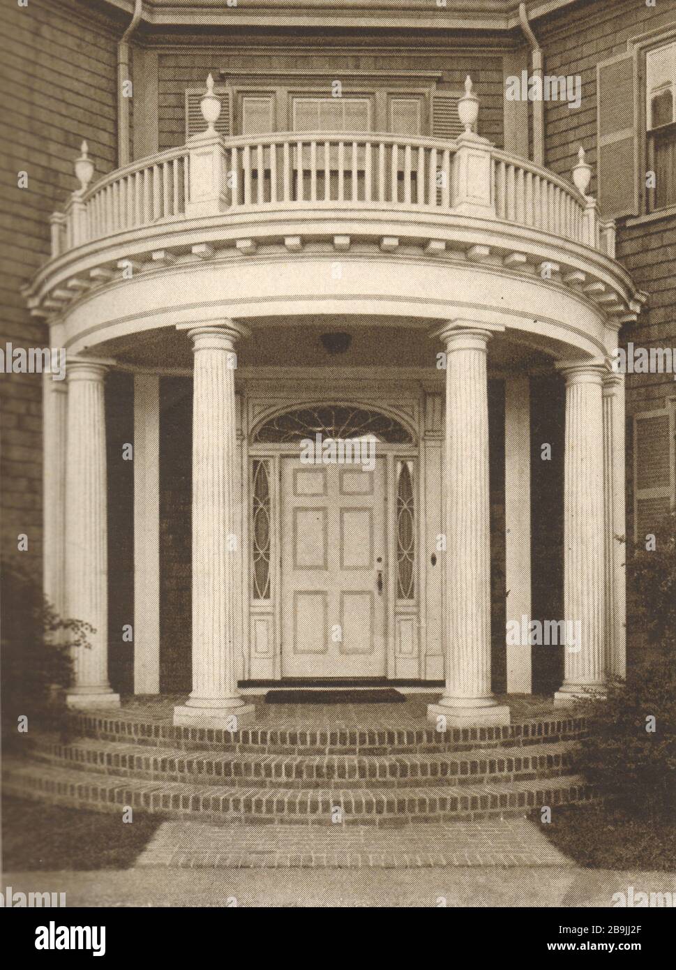 Casa, Henry C. Perkins, Hamilton, Massachusetts. Portico. Lynch Luquer, architetto (1919) Foto Stock