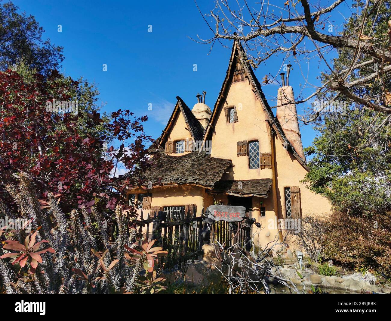 CORONAVIRUS LOS ANGELES LOCKDOWN Foto Stock