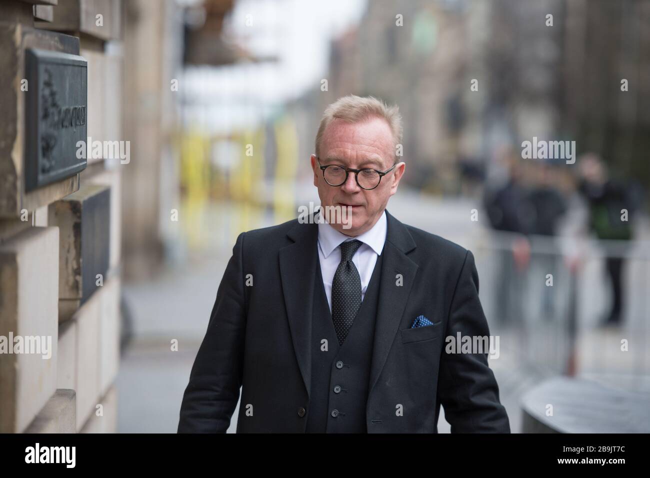 Edimburgo, Regno Unito. 23 marzo 2020. Nella foto: Alex Prentice QC - Corona Procuratore nel processo Alex Salmond. Foto Stock Edimburgo, Regno Unito. 23 marzo 2020. Nella foto: Alex Prentice QC - Corona Procuratore nel processo Alex Salmond. Foto Stock