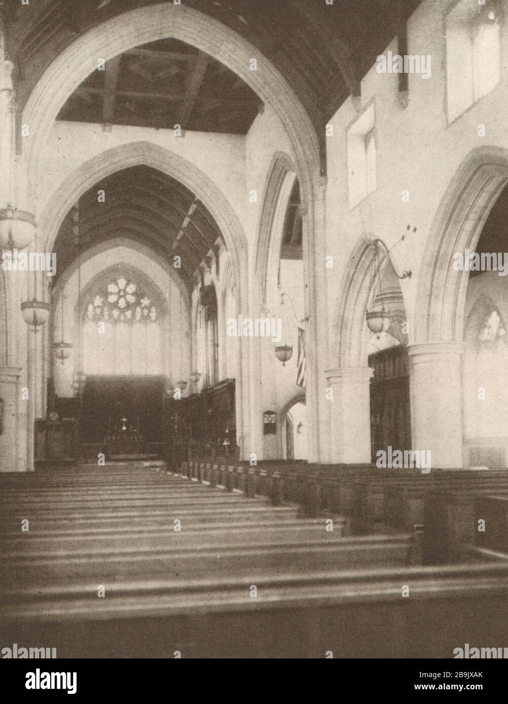 Chiesa di San Michele, Litchfield, Connecticut. Interni. Rossiter & Muller, Architetti (1922) Foto Stock