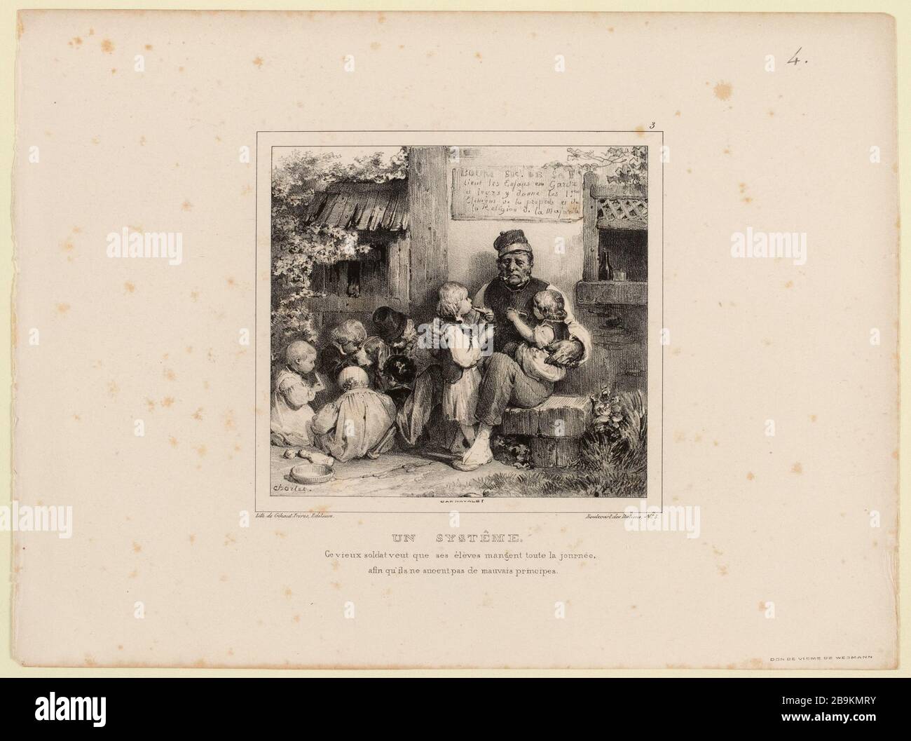 Un sistema ... / 3 (come elencato) | Album 1837 di Charlet (come un tutto). Foto Stock