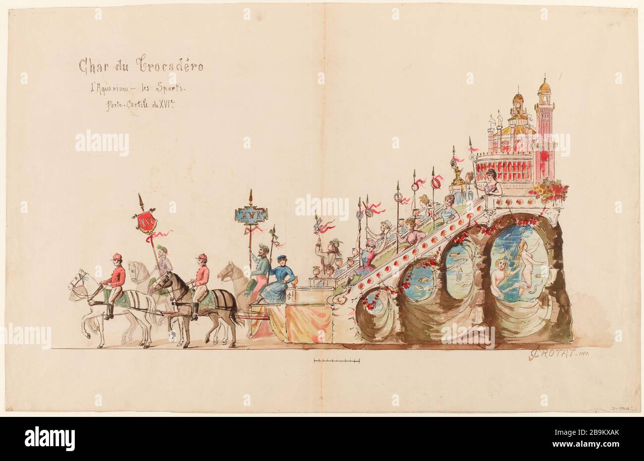 Char Trocadero - Aquarium - Sport, 1907 (titolo fittizio) Foto Stock