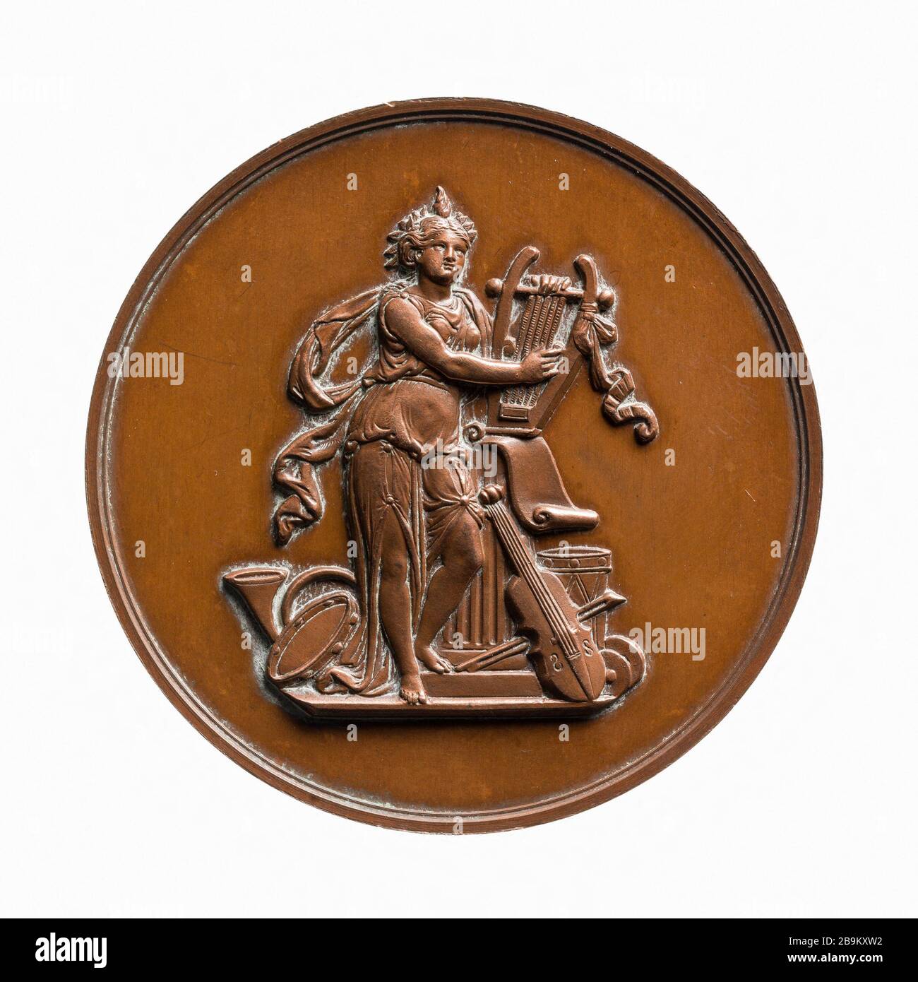 Concorso a Villiers-le-Bel, 15 settembre 1872 Anonyme. Médaille. Concours de Villiers-le-Bel, 15 settembre 1872. Bronzo. Parigi, musée Carnavalet. Foto Stock