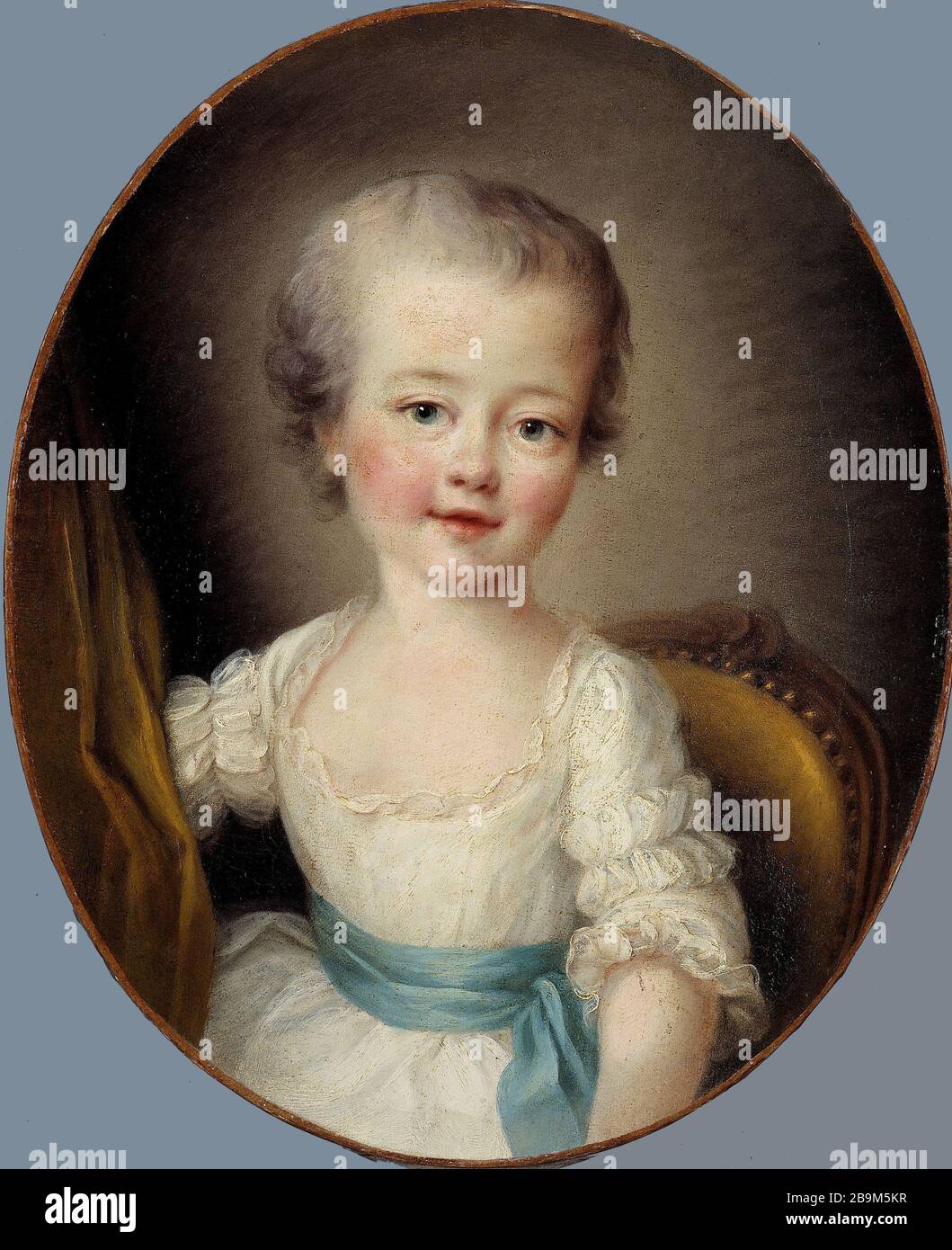 RITRATTO DI BAMBINA IN ABITO BIANCO François Hubert Drouais. "Portrait de Petite fille en robe blanche, dite Alexandrine Lenormant d'Etioles (fille de Madame de Pompadour), entre 1750 et 1751. Huile sur toile. Parigi, musée Cognacq Jay. Foto Stock