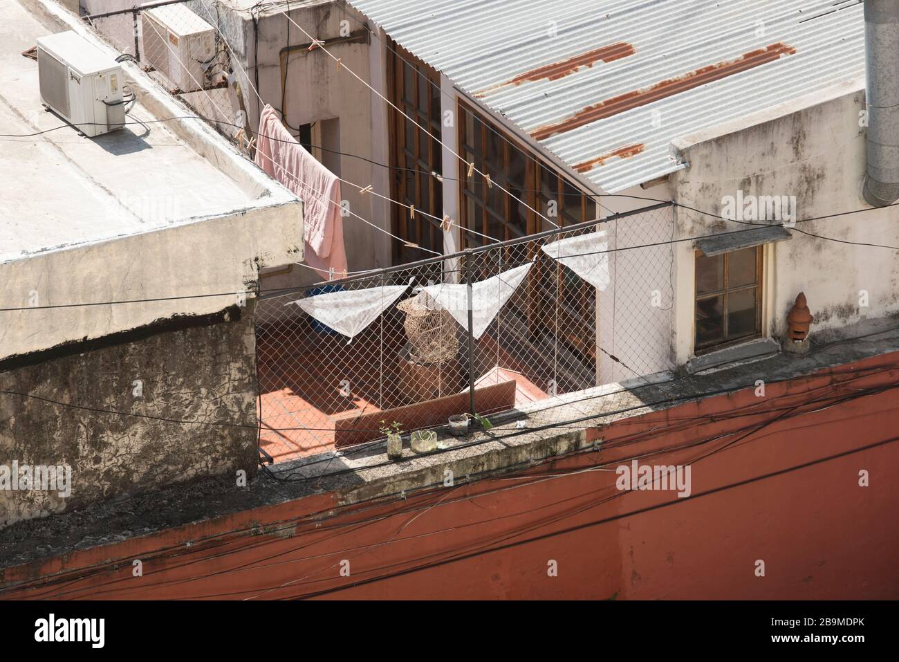 CABA, Buenos Aires / Argentina; 24 marzo 2020: Giornata nazionale della memoria per la verità e la giustizia; nel mezzo della quarantena del coronavirus, covid- Foto Stock