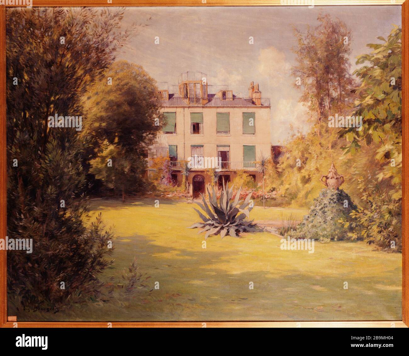 LA CASA DI VICTOR HUGO AVENUE DI EYLAU A PARIGI EUGÈNE BOURGEOIS (1855-1909). "La maison de Victor Hugo, avenue d'Eylau à Paris". Huile sur toile. Parigi, Maisons de Victor Hugo. Foto Stock