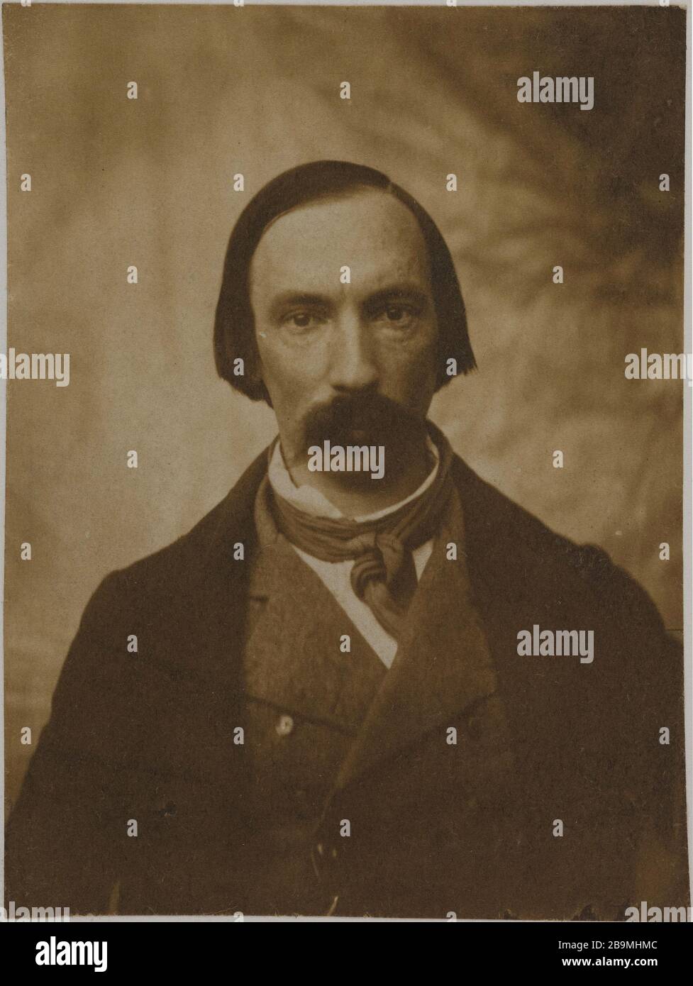 AUTORITRATTO Autoportrait d'Auguste Vacquerie (1819-1895), 1853-1855. Parigi, Maison de Victor Hugo. Foto Stock