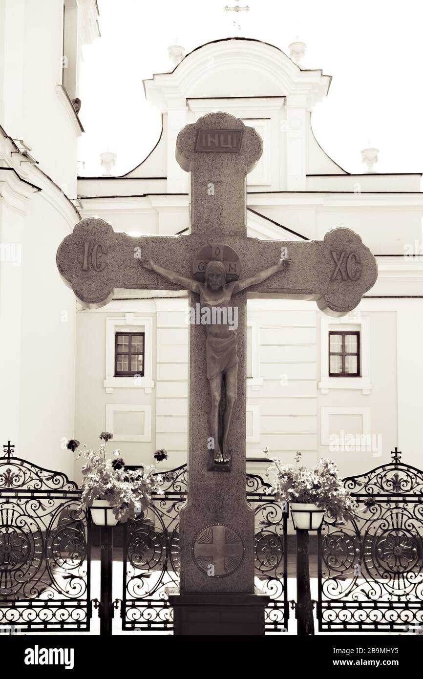 Tema religioso Foto - Gesù sulla Croce. Foto Stock