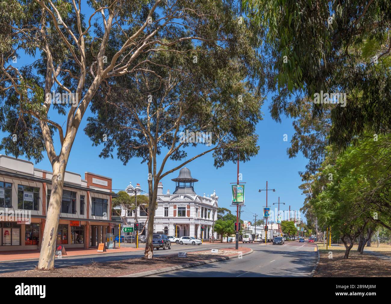 James Street (la Great Eastern Highway) nella città di Guildford, Swan Valley, Perth, Australia Occidentale, Australia Foto Stock