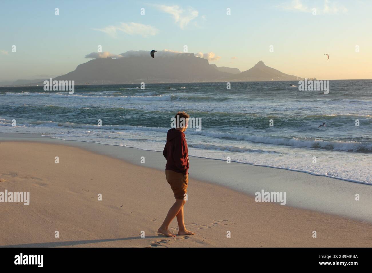 Table View spiaggia Foto Stock