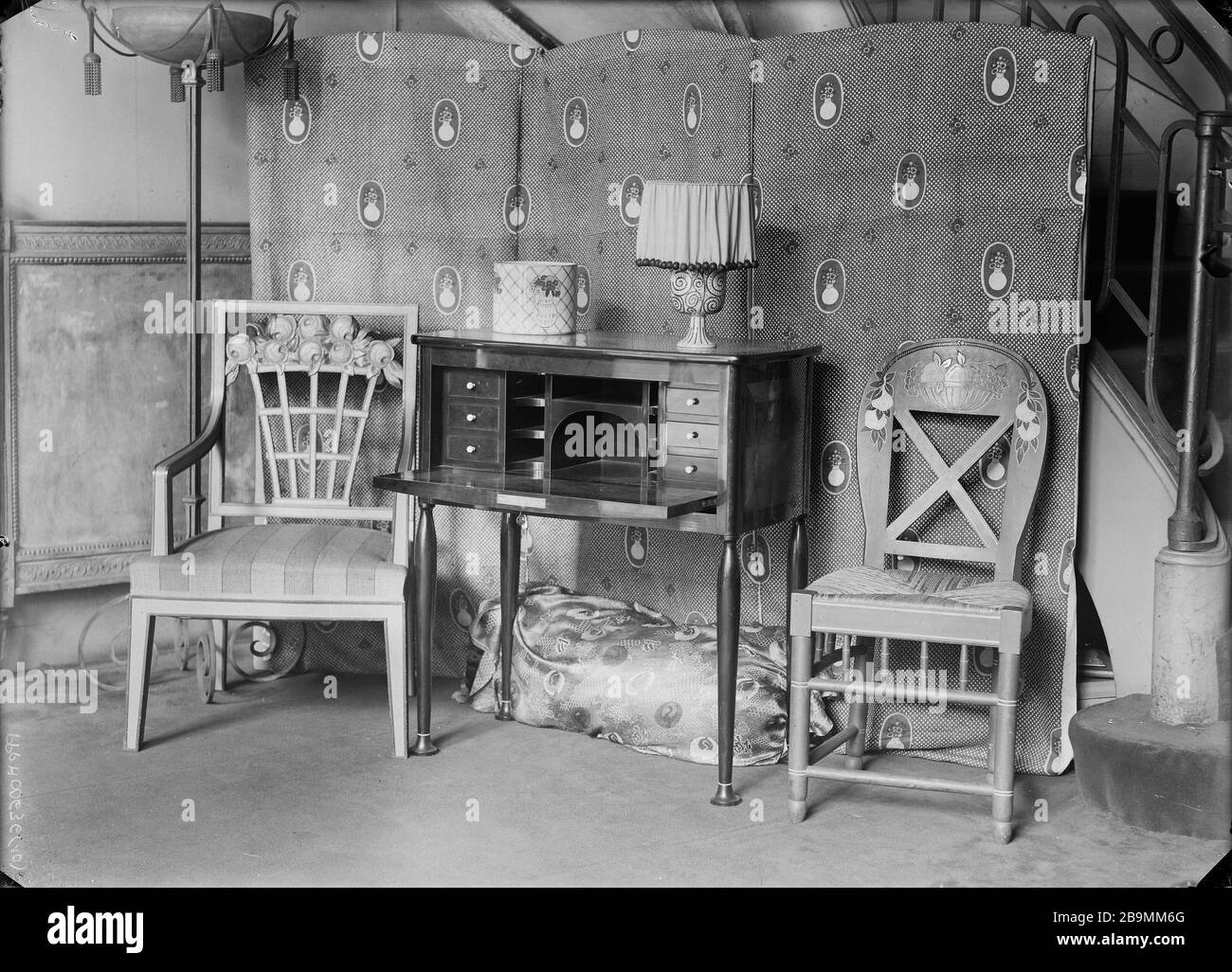 Mobili Anonyme. Mobilier. Négatif à l'iodo-bromure d'argent sur Plaque de verre. 1900-1930. Musée des Beaux-Arts de la Ville de Paris, Petit Palais. Foto Stock