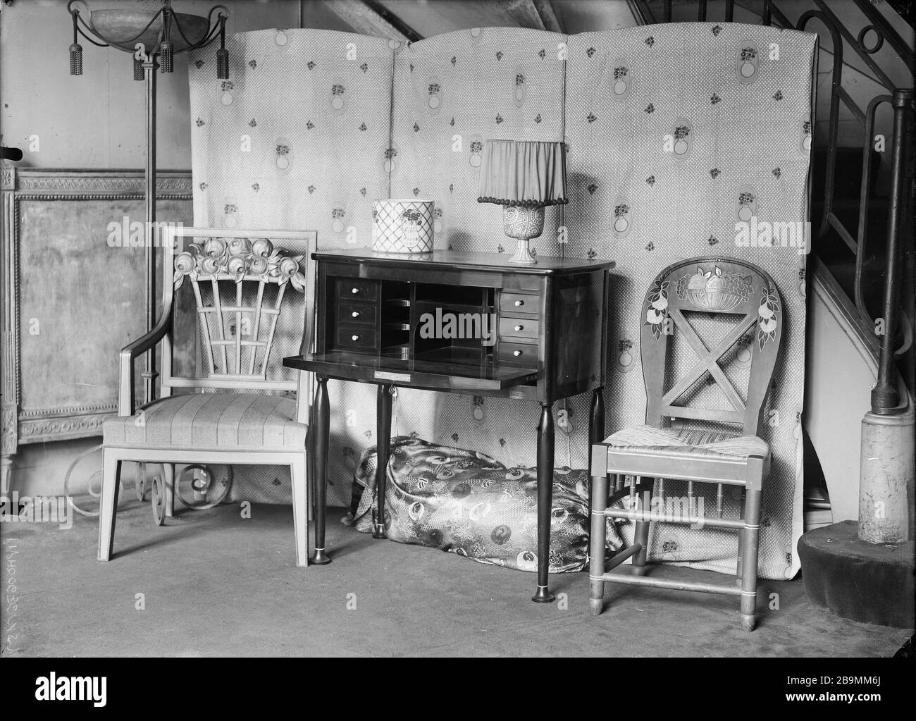 Mobili Anonyme. Mobilier. Négatif à l'iodo-bromure d'argent sur Plaque de verre. 1900-1930. Musée des Beaux-Arts de la Ville de Paris, Petit Palais. Foto Stock