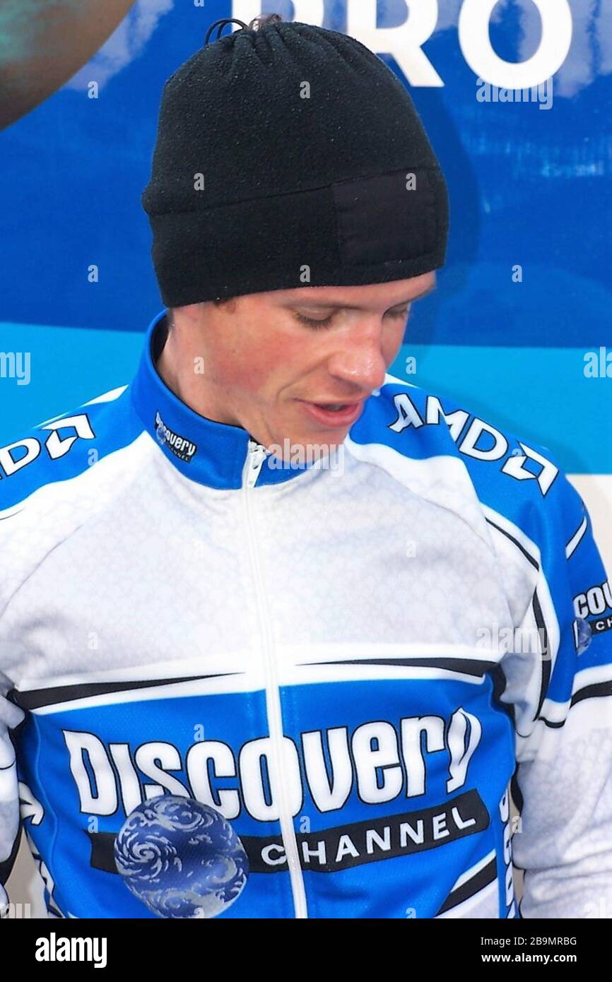 Paolo Savoldelli di Discovery Channel durante la Parigi - Nizza 2005, tappa 1 gara ciclistica, Prologue Issy-les-Moulineaux (4 km) il 06 marzo 2005 a Issy-les-Moulineaux, Francia - Foto Laurent Lairys / DPPI Foto Stock