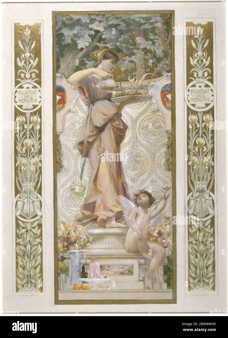 Rinfreschi Luc-Olivier Merson (1846-1920). "Les rafraichissements". Musée des Beaux-Arts de la Ville de Paris, Petit Palais. Foto Stock