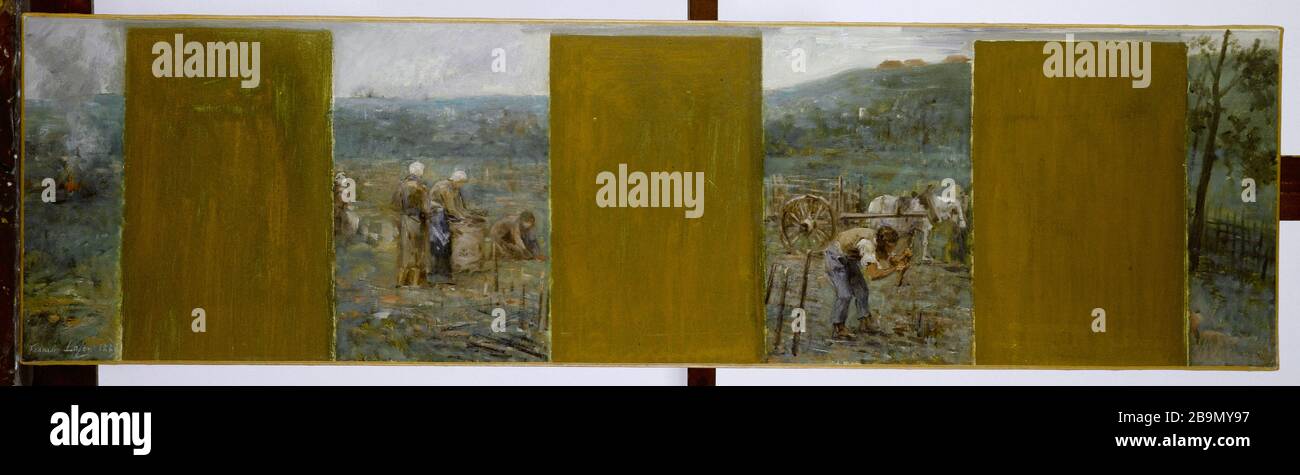 SCENA RURALE François Lafon. 'Scène rurale'. Musée des Beaux-Arts de la Ville de Paris, Petit Palais. Foto Stock