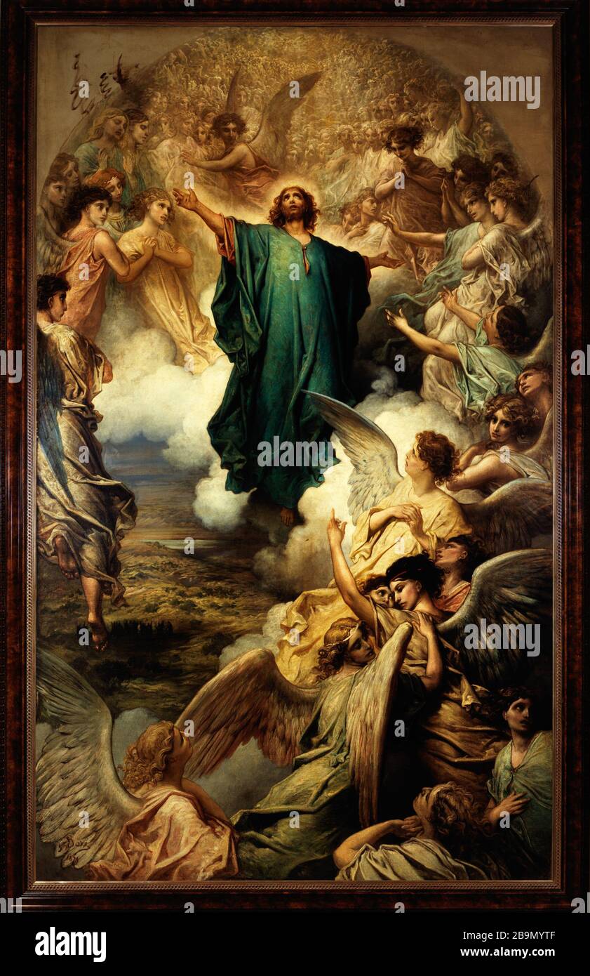 L'Ascensione Gustave Doré (1832-1883). "L'Ascensione". Huile sur toile. 1879. Musée des Beaux-Arts de la Ville de Paris, Petit Palais. Foto Stock