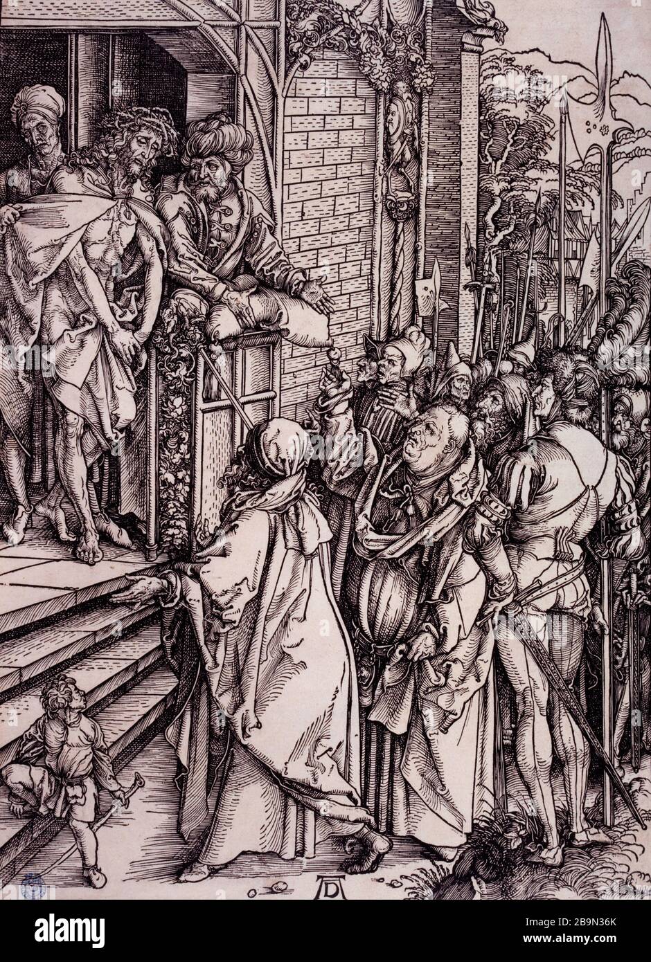 ECCO L'UOMO Albrecht Dürer (1471-1528). 'Ecce Homo - B 9', XVIème siècle. Musée des Beaux-Arts de la Ville de Paris, Petit Palais. Foto Stock