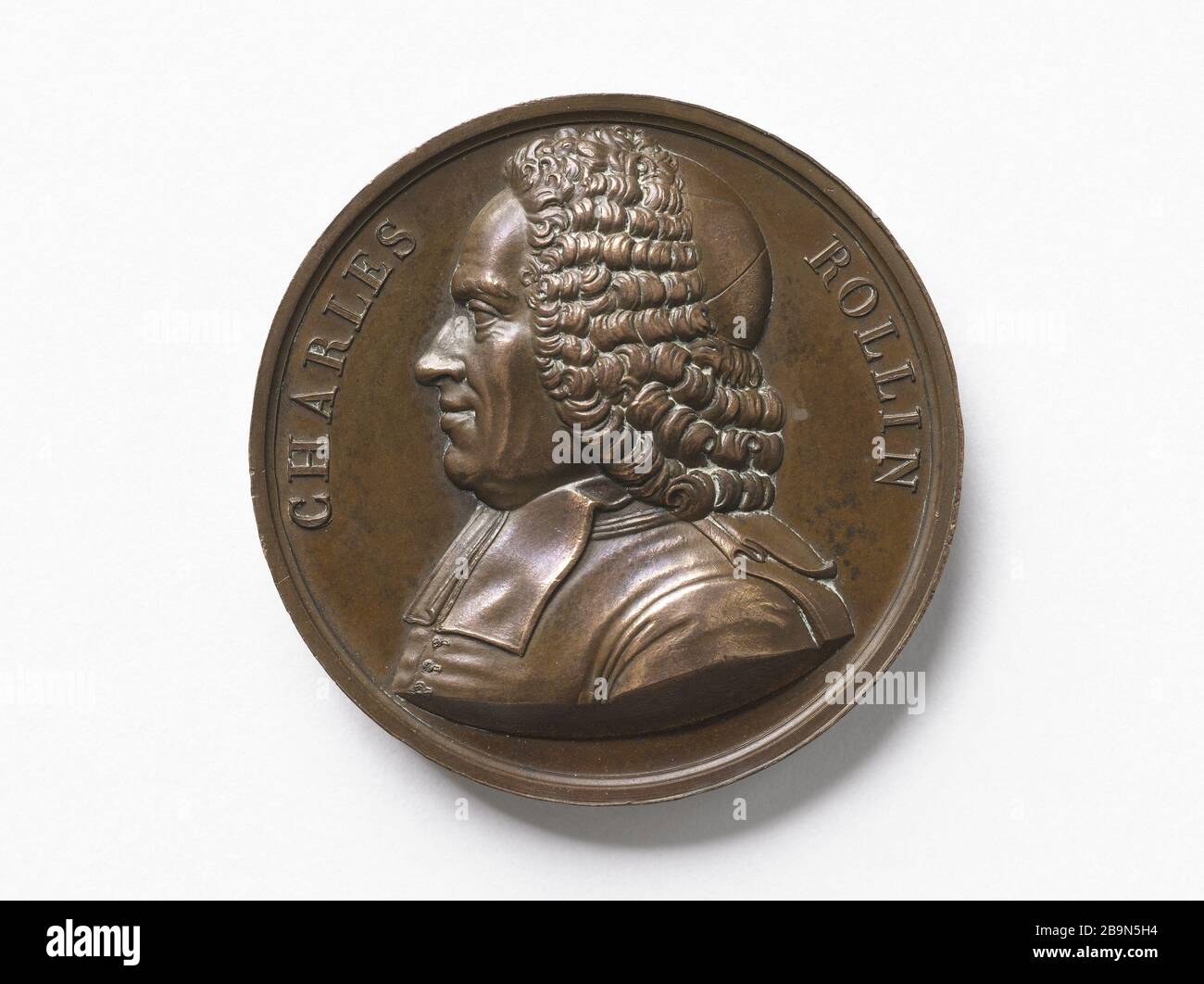 Charles Rollin (1661-1741), storico e insegnante francese nel 1818 Anonyme. Charles Rollin (1661-1741), historien et professeur de français. Cuivre, 1818. Parigi, musée Carnavalet. Foto Stock