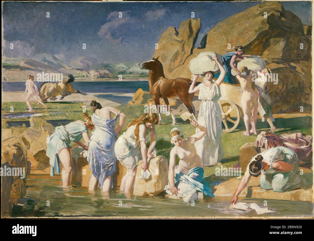 Nausicaa Lucien Simon (1861-1945). Nausicaa. Huile sur toile, 1915. Musée des Beaux-Arts de la Ville de Paris, Petit Palais. Foto Stock