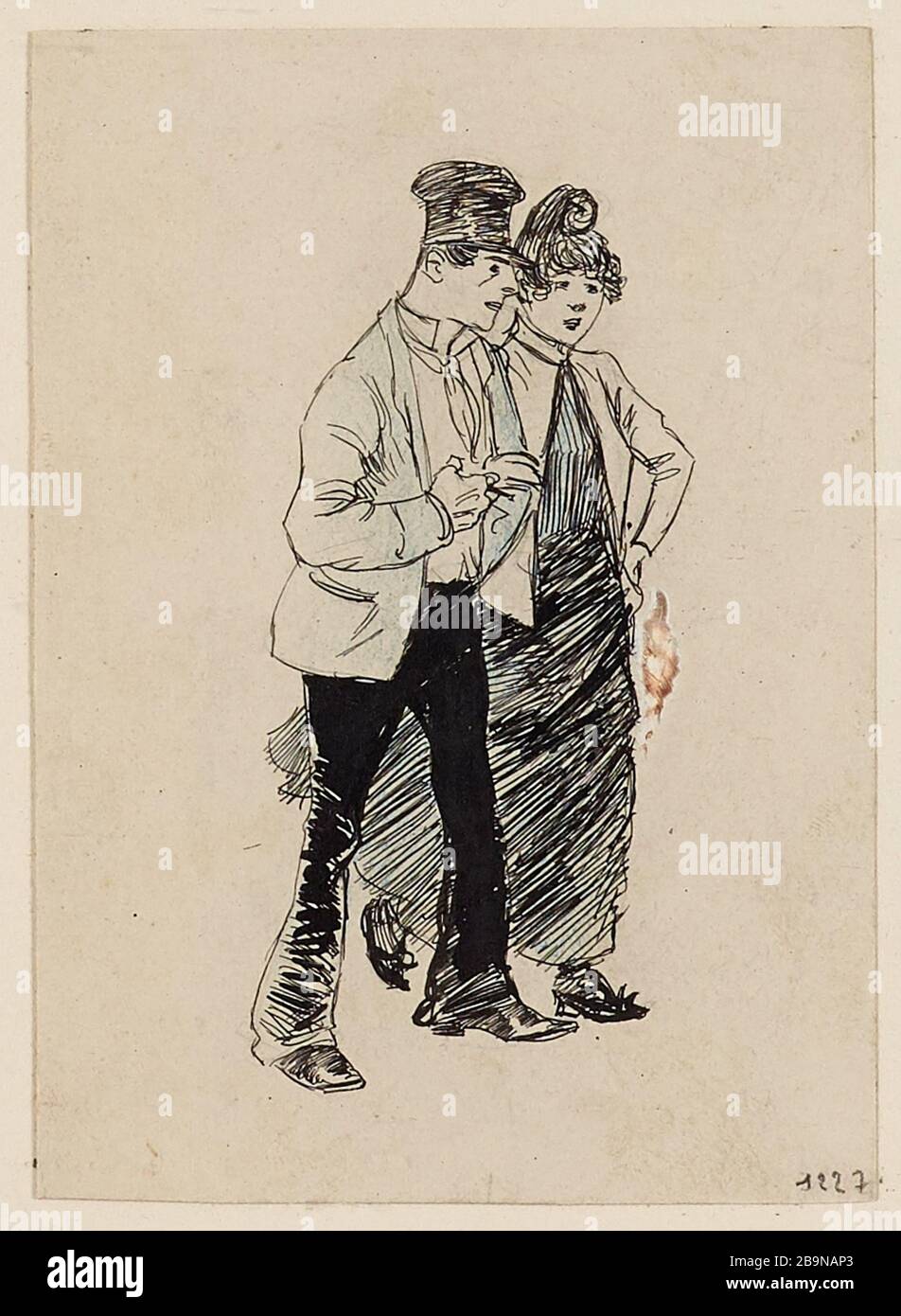 In strada. Lucertola Foto Stock