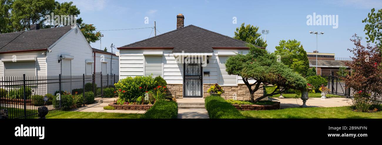 Gary, Indiana, USA - 27 luglio 2019: L'ex casa della famiglia Jackson, dove Micheal Jackson crebbe Foto Stock