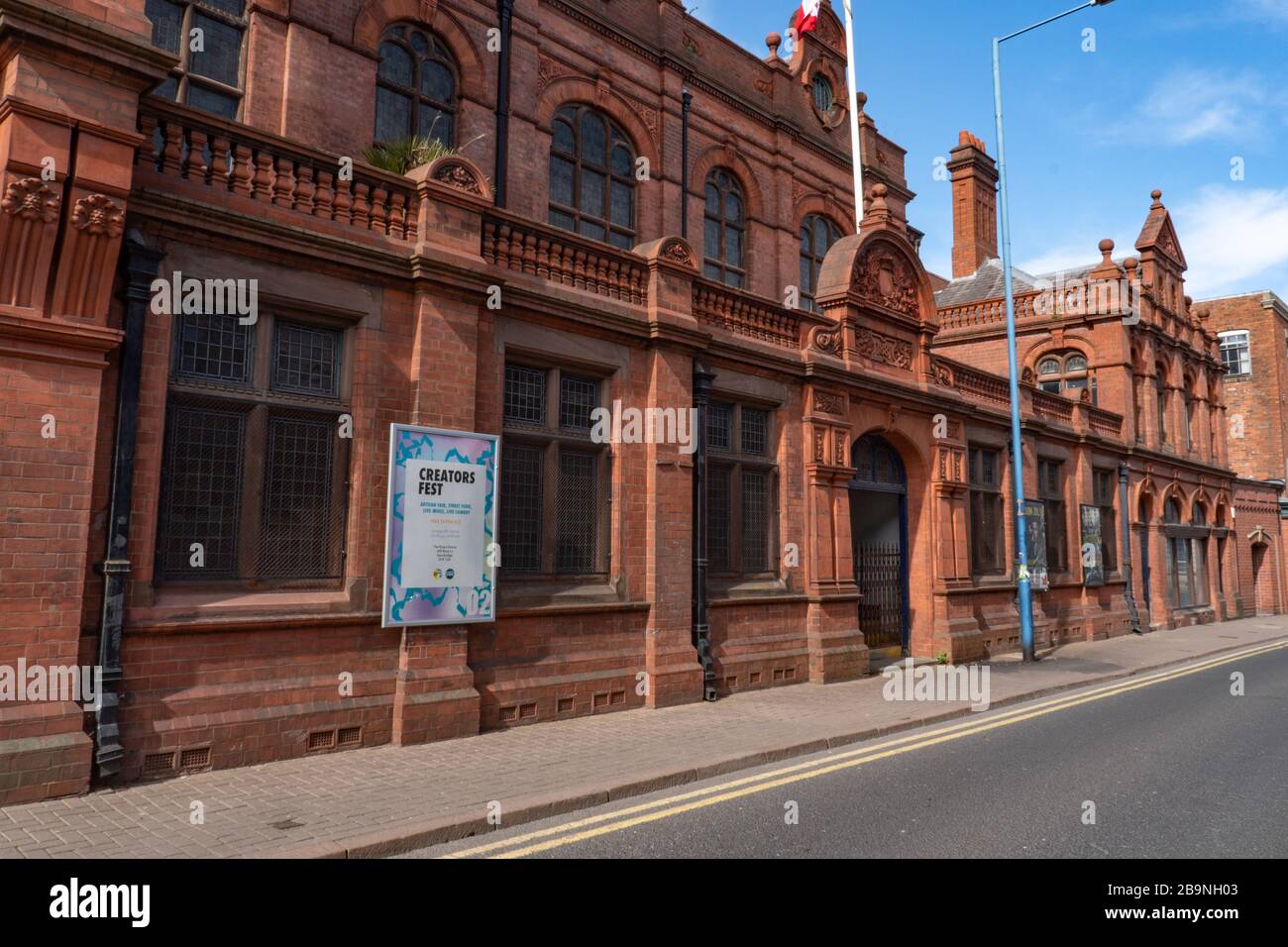 Stourbridge Town Hall, chiuso a causa di Coronavirus Pandemic. Midlands occidentali. Marzo 2020 Foto Stock