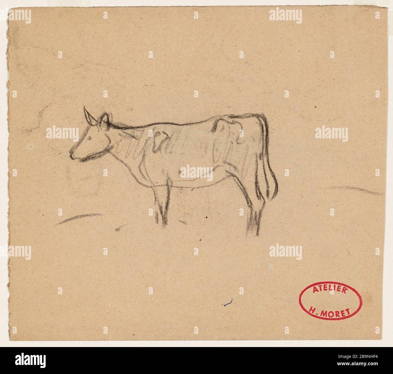 Studi sulla mucca (fronte) / sull'imbarcazione (retro) Foto Stock