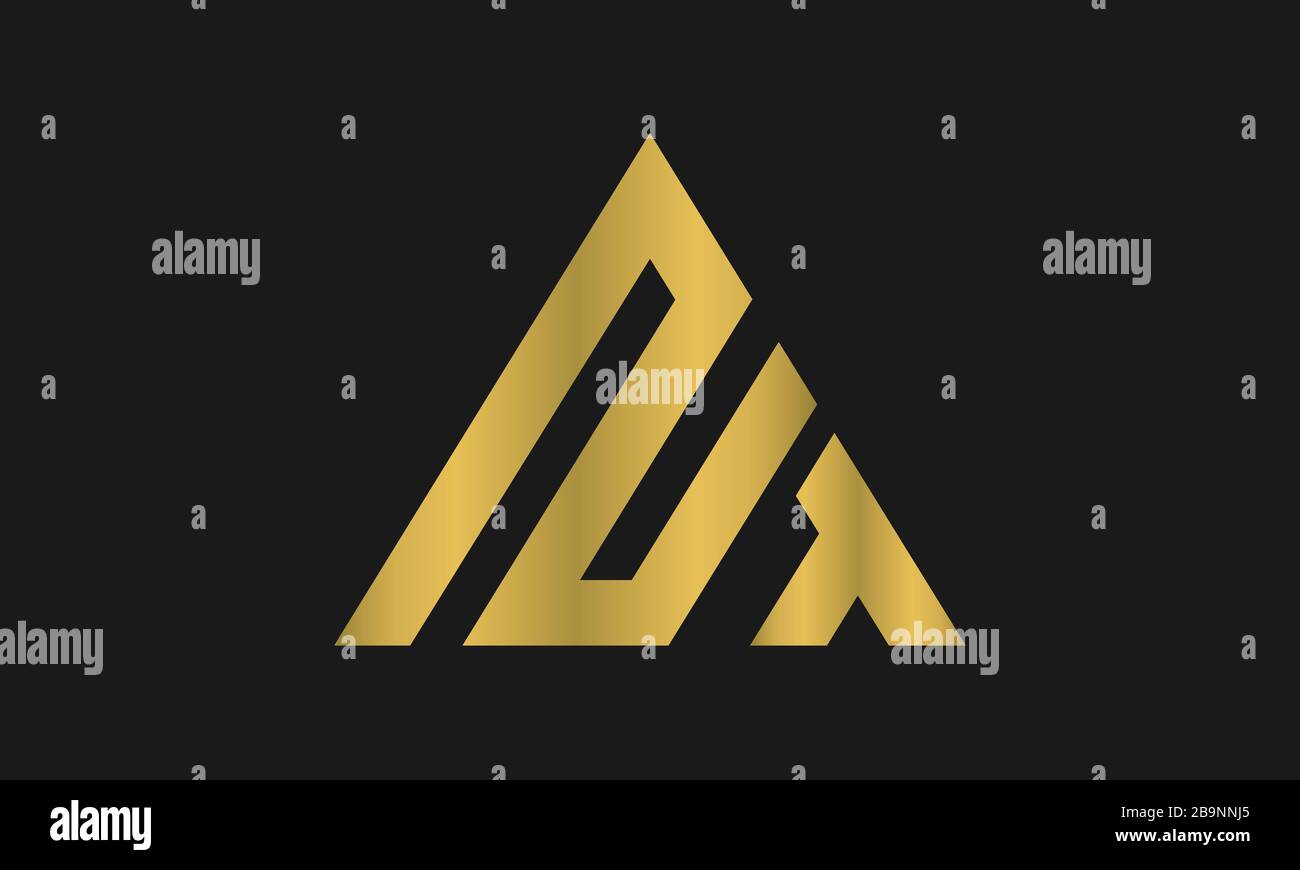 TN, NT Letter Logo Design con la moderna e creativa tipografia trendy e il logo triangolare. Illustrazione Vettoriale