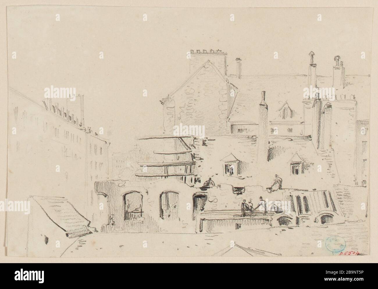 Schizzo delle case. Foto Stock