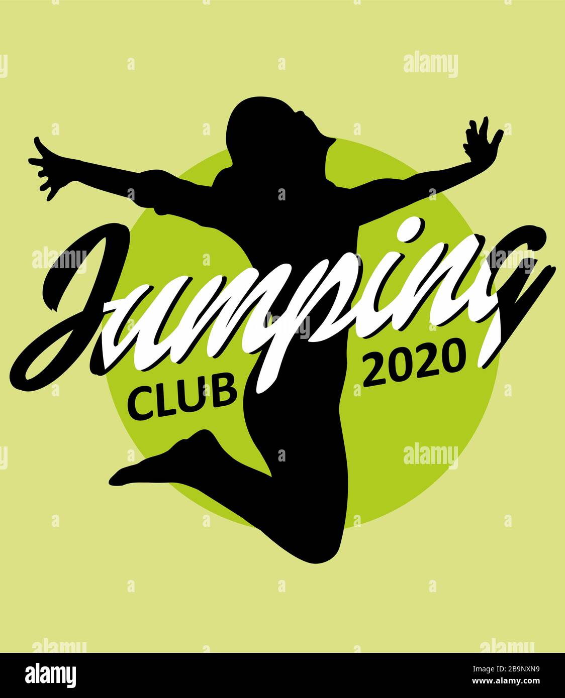 Vettore club jumping Illustrazione Vettoriale