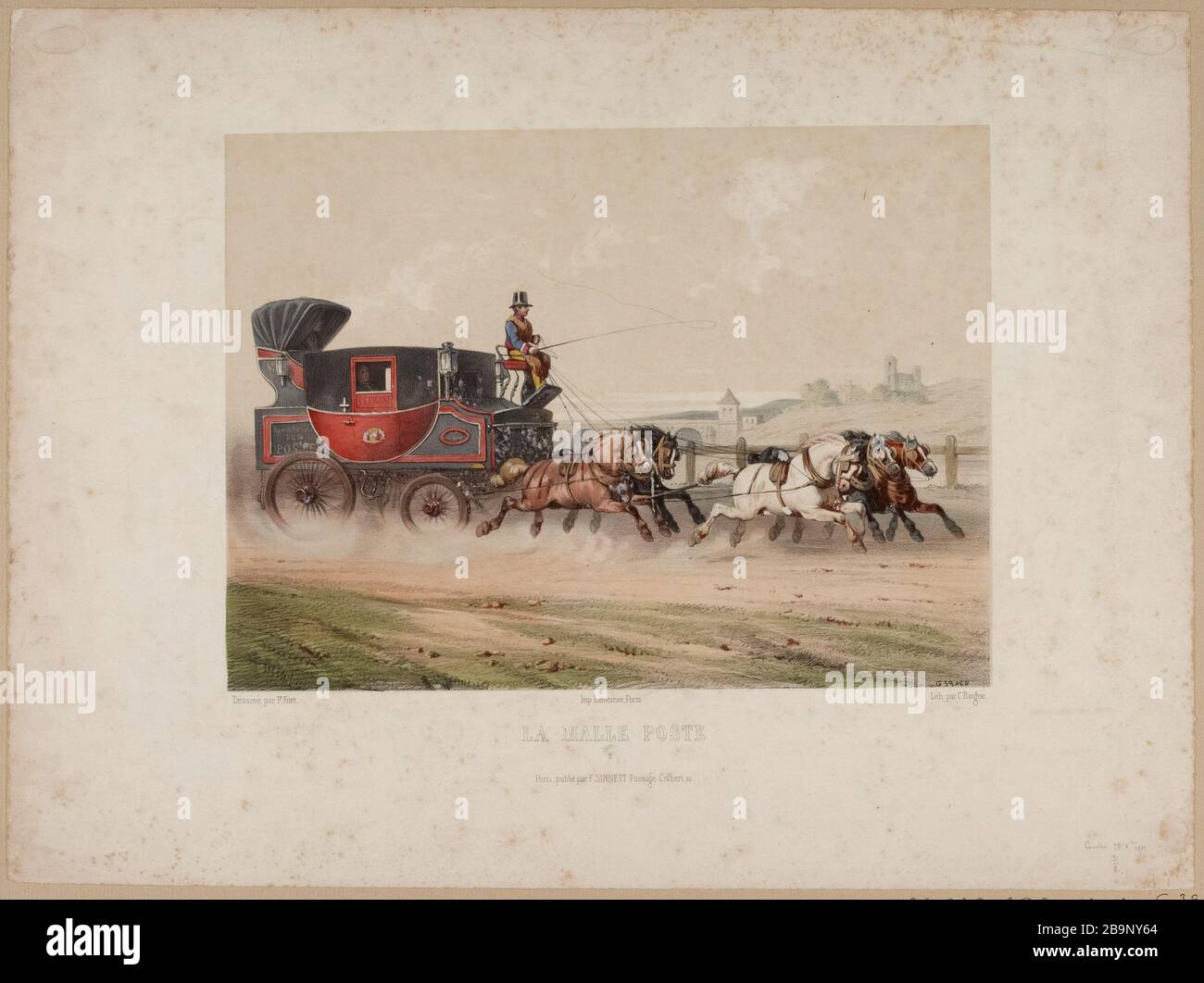 La vettura di posta Foto Stock