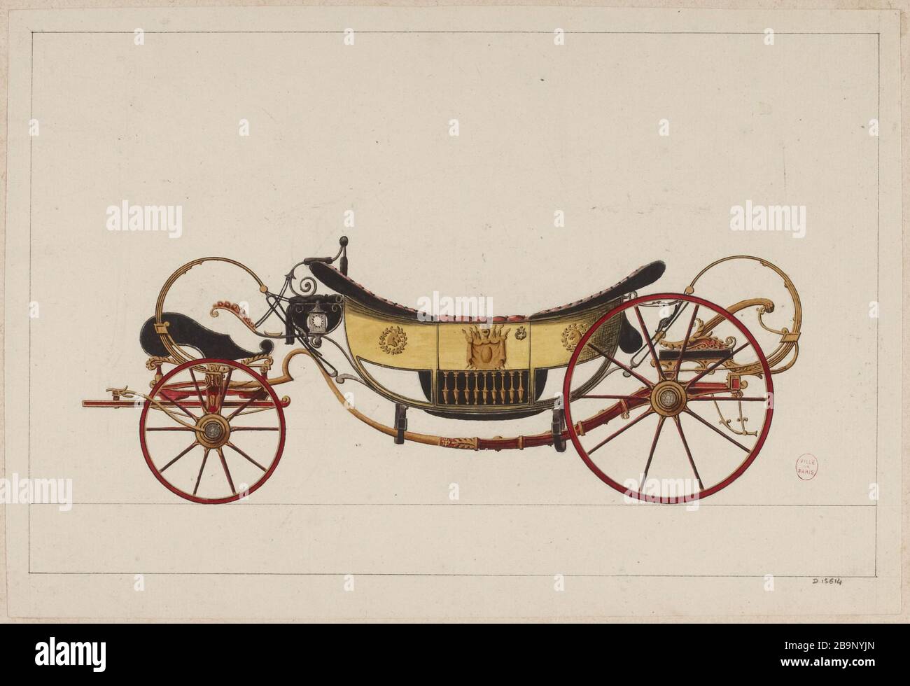 N. 267 / carrozza per passeggiate / auto a cavallo (T.6) Foto Stock