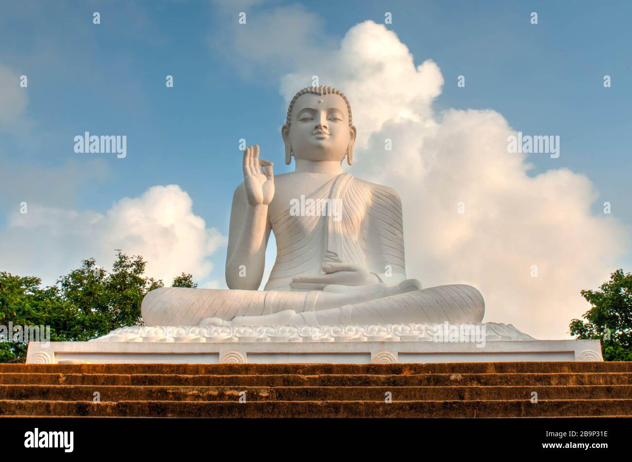 Udienza statua del Buddha in Mihintale, Sri Lanka Foto Stock