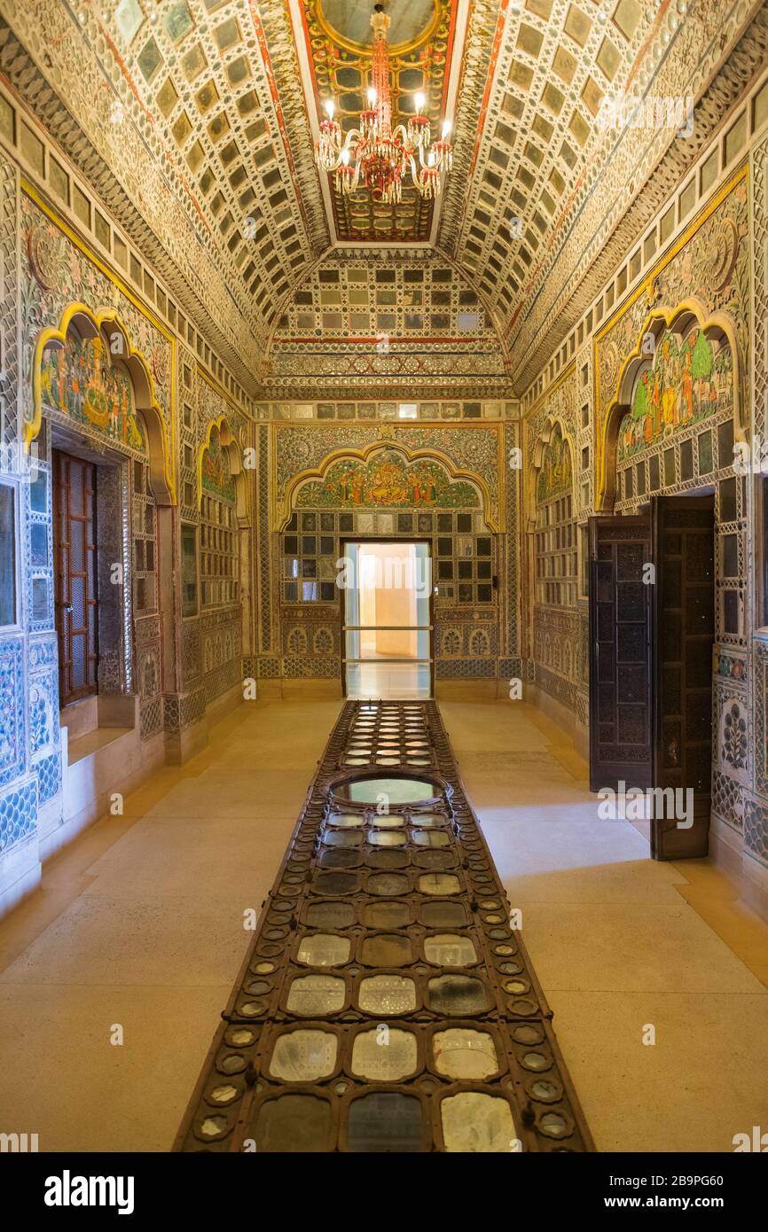 Sheesh Mahal Mehrangarh Fort Jodhpur Rajasthan India Foto Stock