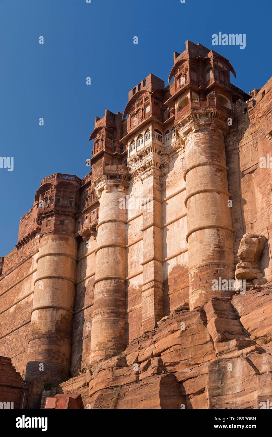 Forte Mehrangarh Jodhpur Rajasthan in India Foto Stock